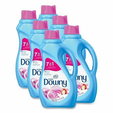 DOWNY Liquid Fabric Softener, April Fresh, 44 oz Bottle, 6PK 80744154